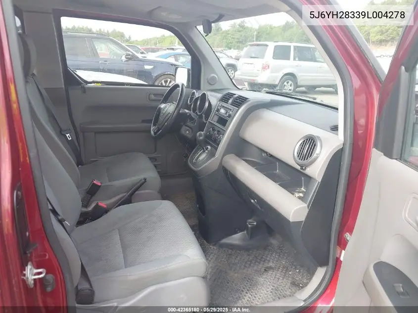 2009 Honda Element Lx VIN: 5J6YH28339L004278 Lot: 42365180