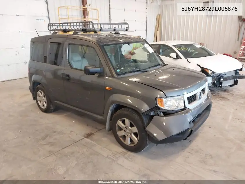 2009 Honda Element Ex VIN: 5J6YH28729L005876 Lot: 42476528