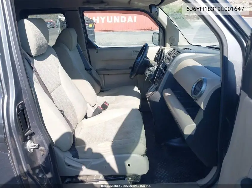 2009 Honda Element Lx VIN: 5J6YH18319L001647 Lot: 42587643