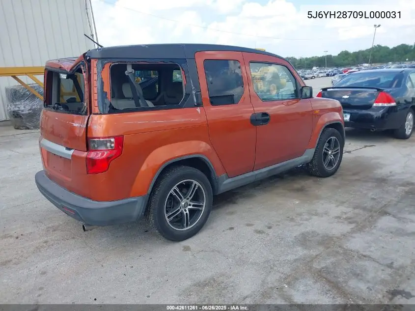 2009 Honda Element Ex VIN: 5J6YH28709L000031 Lot: 42611261