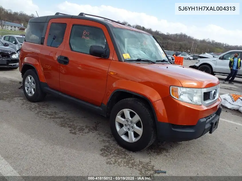 2010 Honda Element Ex VIN: 5J6YH1H7XAL004313 Lot: 41815012
