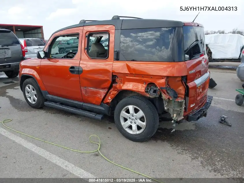2010 Honda Element Ex VIN: 5J6YH1H7XAL004313 Lot: 41815012