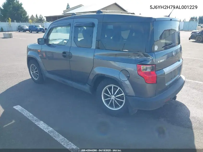 2010 Honda Element Ex VIN: 5J6YH2H79AL001229 Lot: 42044266