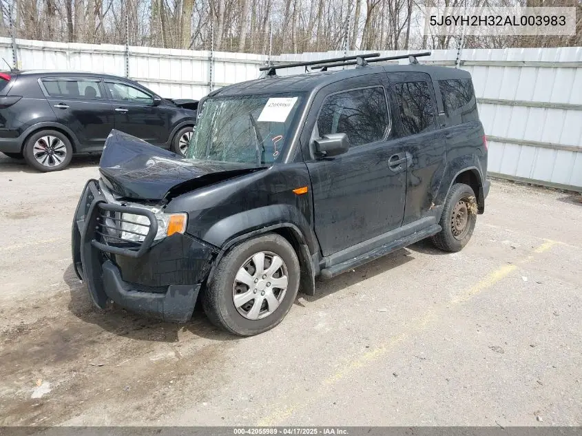 2010 Honda Element Lx VIN: 5J6YH2H32AL003983 Lot: 42055989