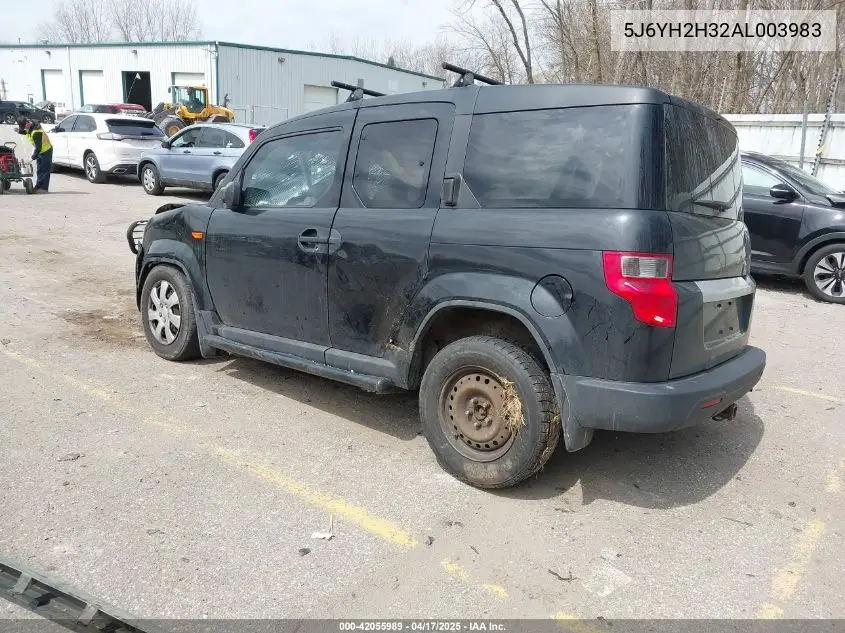 2010 Honda Element Lx VIN: 5J6YH2H32AL003983 Lot: 42055989