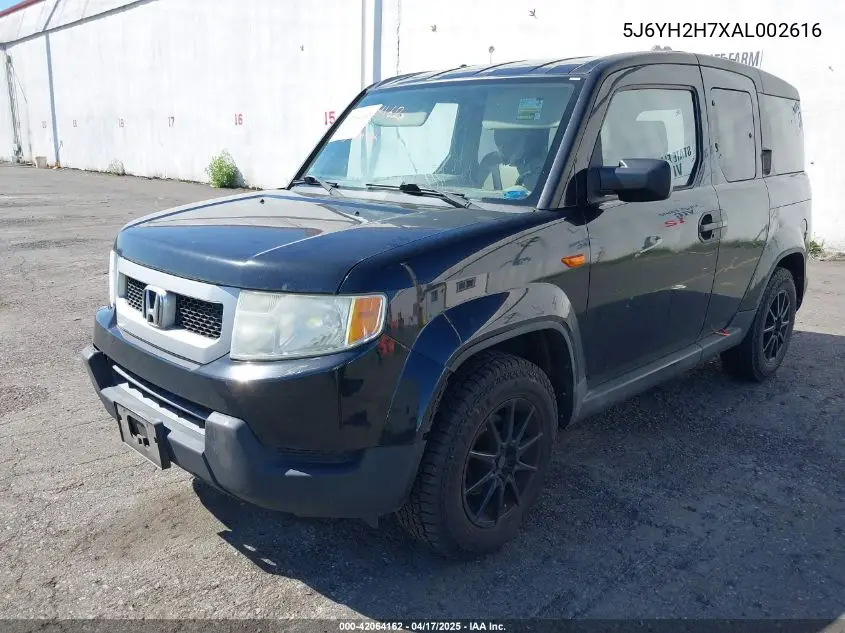 2010 Honda Element Ex VIN: 5J6YH2H7XAL002616 Lot: 42064162