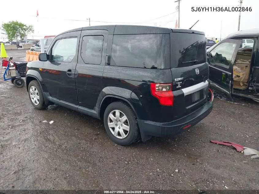 2010 Honda Element Lx VIN: 5J6YH1H36AL002846 Lot: 42112584