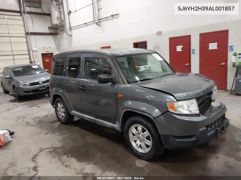 2010 Honda Element Lx VIN: 5J6YH2H39AL001857 Lot: 42146611