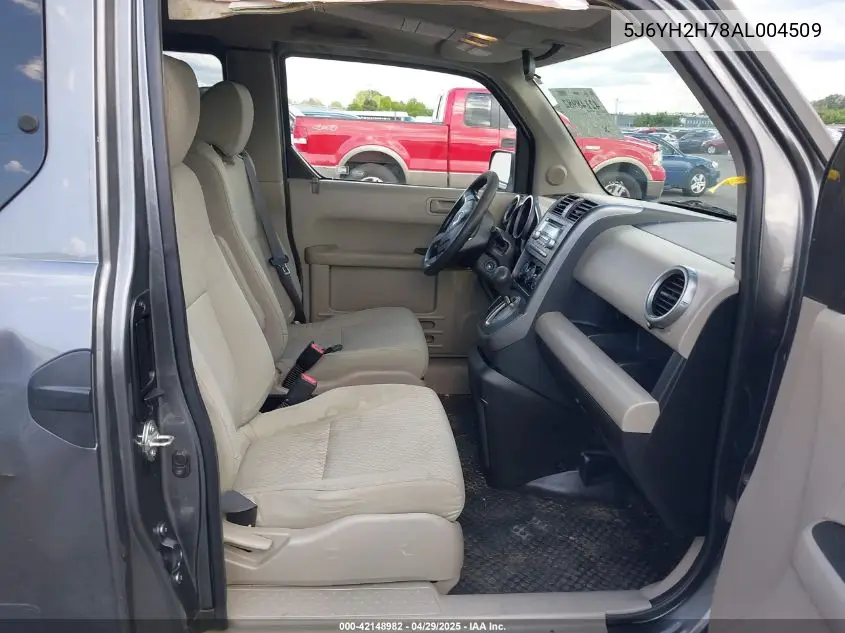 2010 Honda Element Ex VIN: 5J6YH2H78AL004509 Lot: 42148982