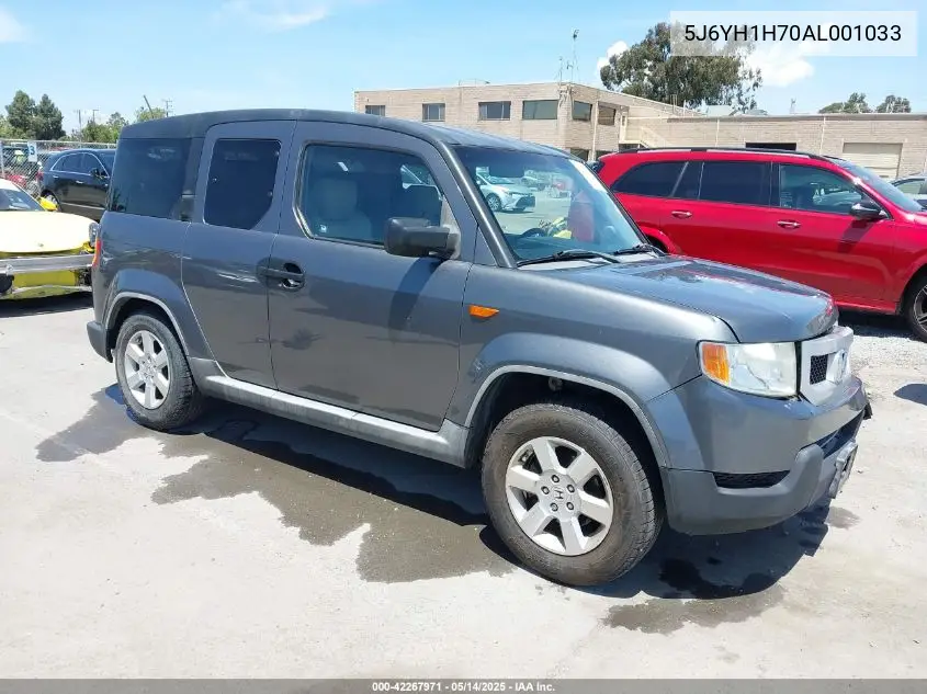2010 Honda Element Ex VIN: 5J6YH1H70AL001033 Lot: 42267971