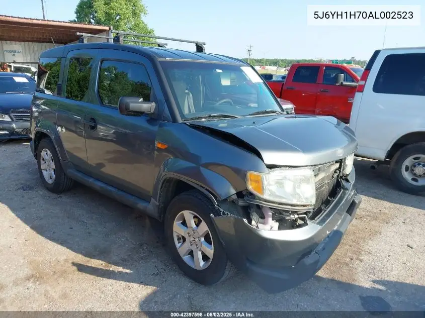 2010 Honda Element Ex VIN: 5J6YH1H70AL002523 Lot: 42397598