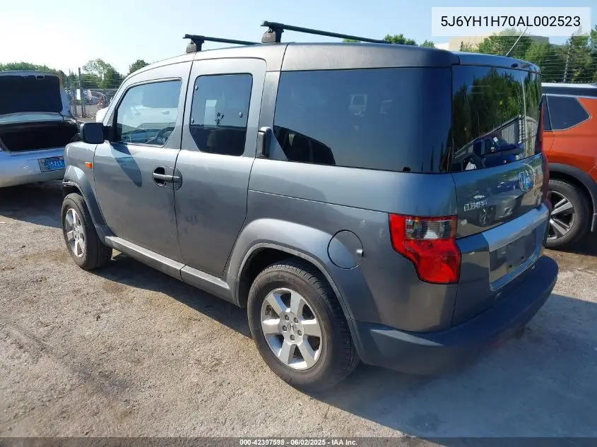 2010 Honda Element Ex VIN: 5J6YH1H70AL002523 Lot: 42397598