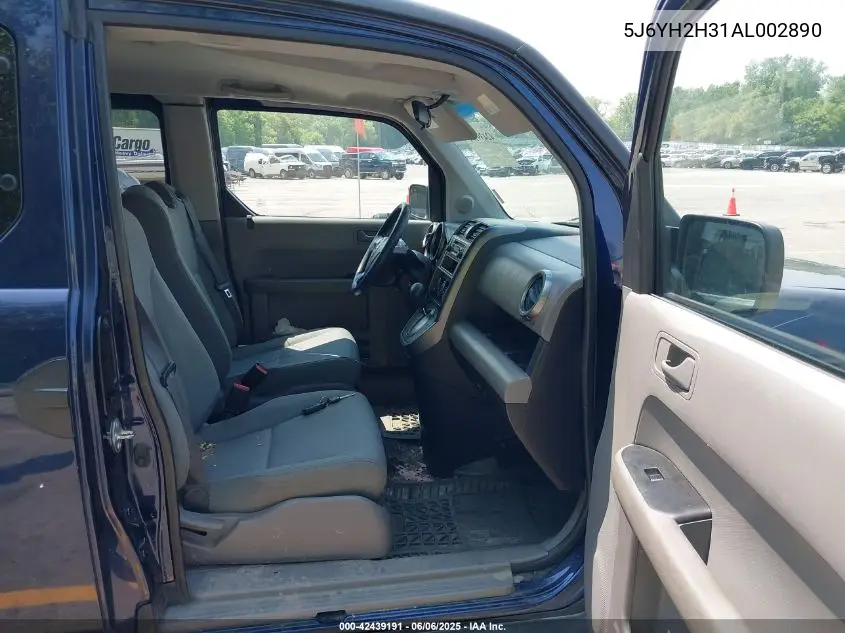2010 Honda Element Lx VIN: 5J6YH2H31AL002890 Lot: 42439191