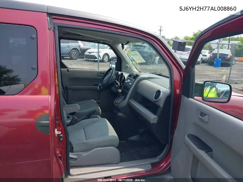 2010 Honda Element Ex VIN: 5J6YH2H77AL008860 Lot: 42472513