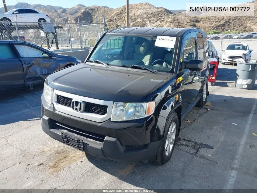 2010 Honda Element Ex VIN: 5J6YH2H75AL007772 Lot: 42613008