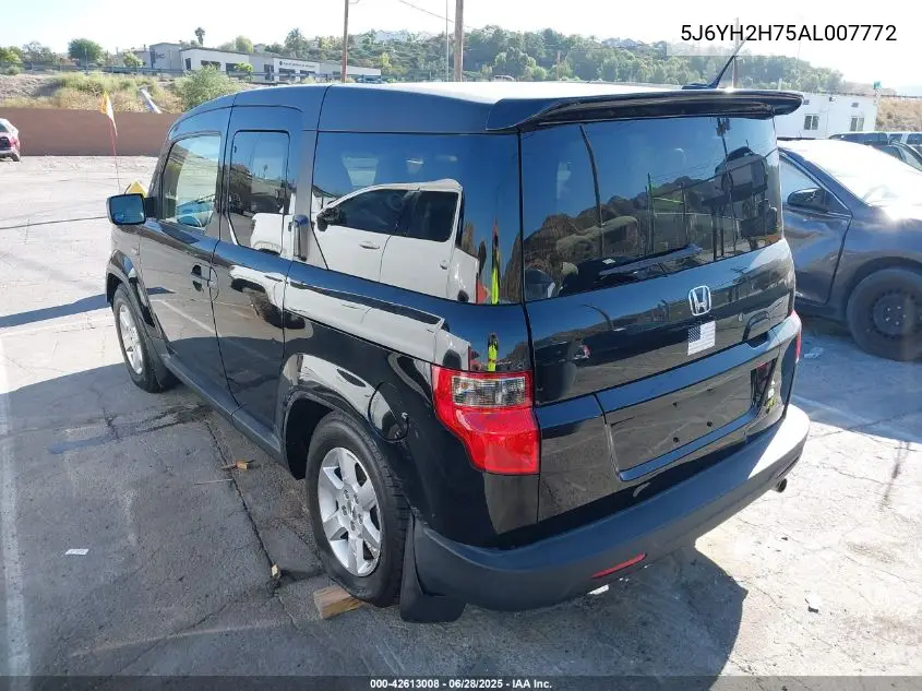 2010 Honda Element Ex VIN: 5J6YH2H75AL007772 Lot: 42613008