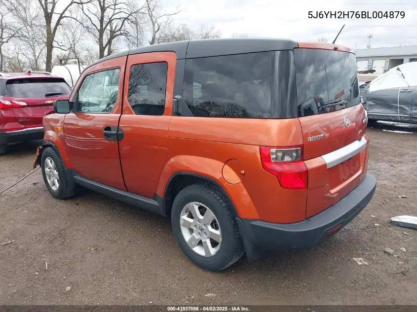 2011 Honda Element Ex VIN: 5J6YH2H76BL004879 Lot: 41937086