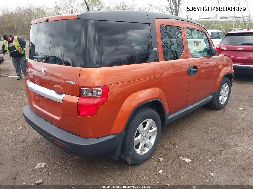 2011 Honda Element Ex VIN: 5J6YH2H76BL004879 Lot: 41937086