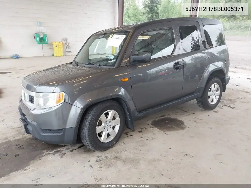 2011 Honda Element Ex VIN: 5J6YH2H78BL005371 Lot: 42149079
