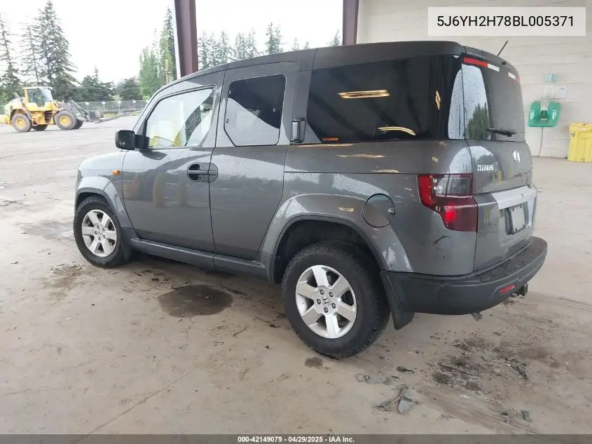 2011 Honda Element Ex VIN: 5J6YH2H78BL005371 Lot: 42149079
