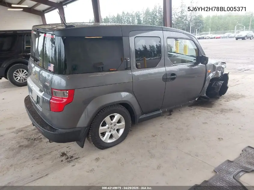 2011 Honda Element Ex VIN: 5J6YH2H78BL005371 Lot: 42149079