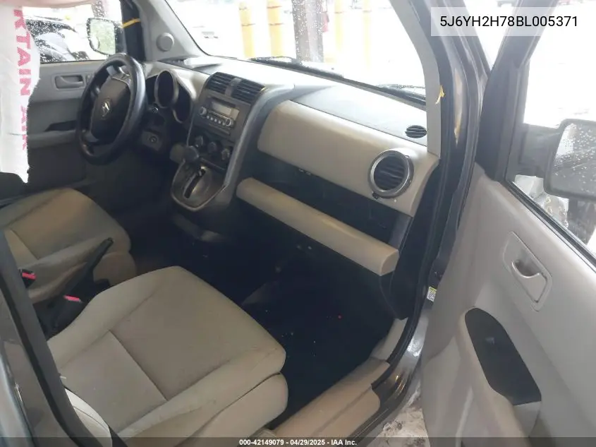 2011 Honda Element Ex VIN: 5J6YH2H78BL005371 Lot: 42149079