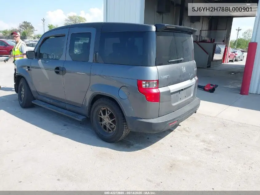 2011 Honda Element Ex VIN: 5J6YH2H78BL000901 Lot: 42272665