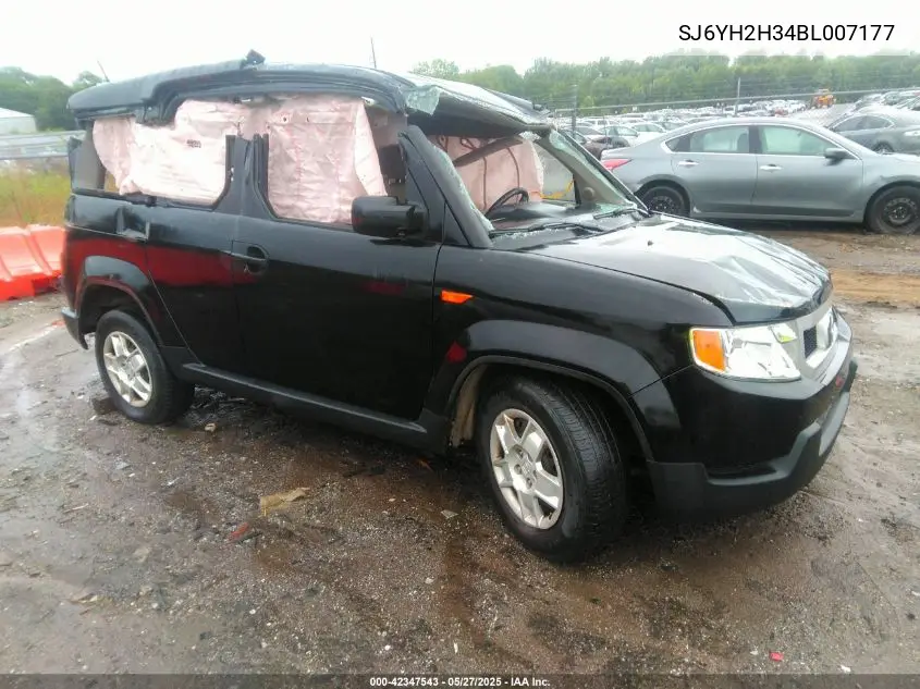 2011 Honda Element VIN: SJ6YH2H34BL007177 Lot: 42347543