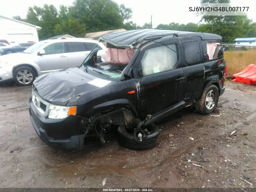 2011 Honda Element VIN: SJ6YH2H34BL007177 Lot: 42347543