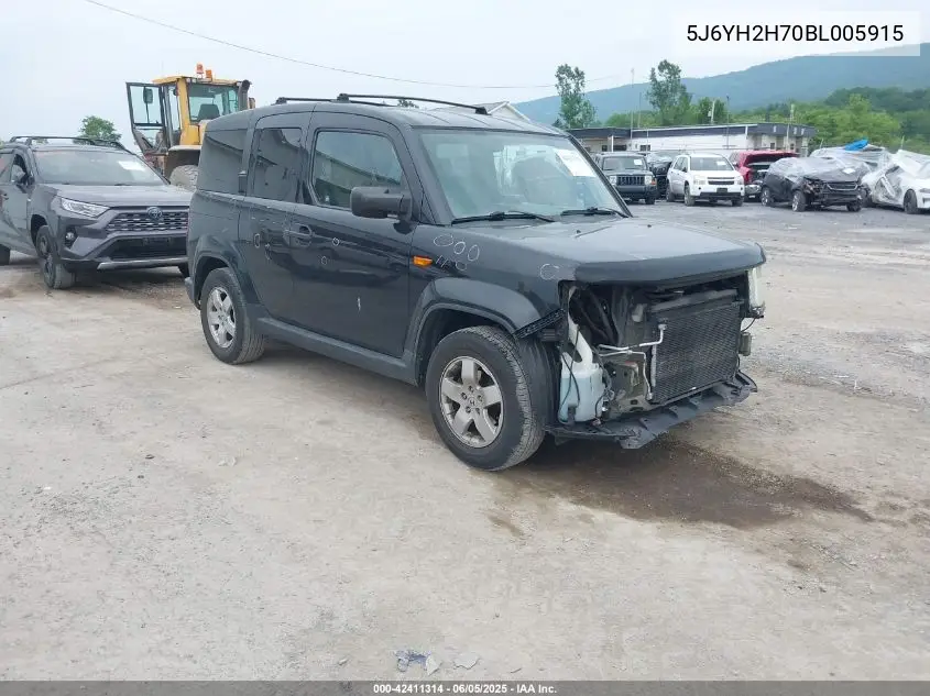 2011 Honda Element Ex VIN: 5J6YH2H70BL005915 Lot: 42411314