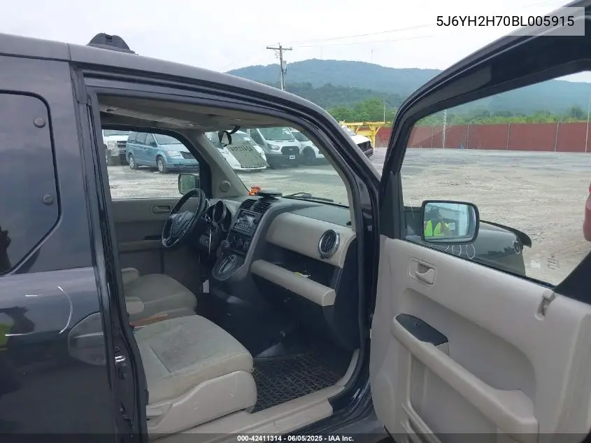 2011 Honda Element Ex VIN: 5J6YH2H70BL005915 Lot: 42411314