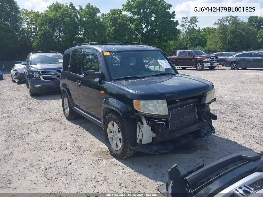 2011 Honda Element Ex VIN: 5J6YH2H79BL001829 Lot: 42572365