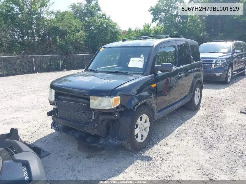 2011 Honda Element Ex VIN: 5J6YH2H79BL001829 Lot: 42572365