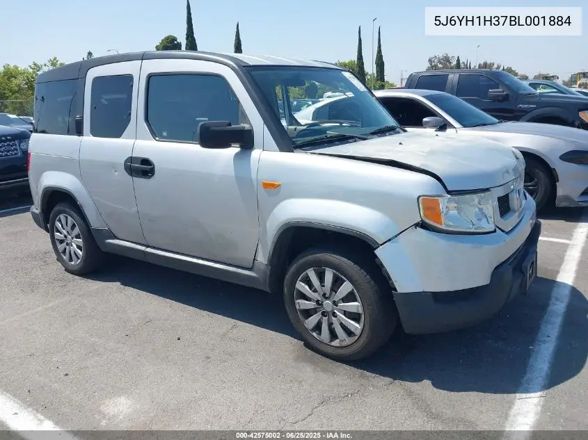 2011 Honda Element Lx VIN: 5J6YH1H37BL001884 Lot: 42575002