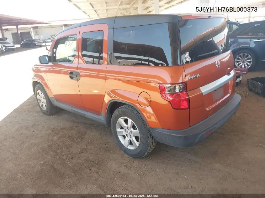 2011 Honda Element Ex VIN: 5J6YH1H76BL000373 Lot: 42576144