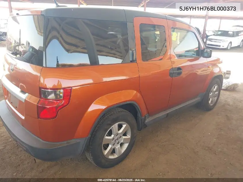 2011 Honda Element Ex VIN: 5J6YH1H76BL000373 Lot: 42576144