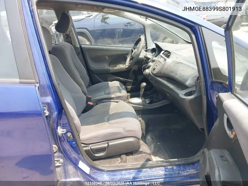 2009 Honda Fit Dx-A VIN: JHMGE88399S801913 Lot: 12330345