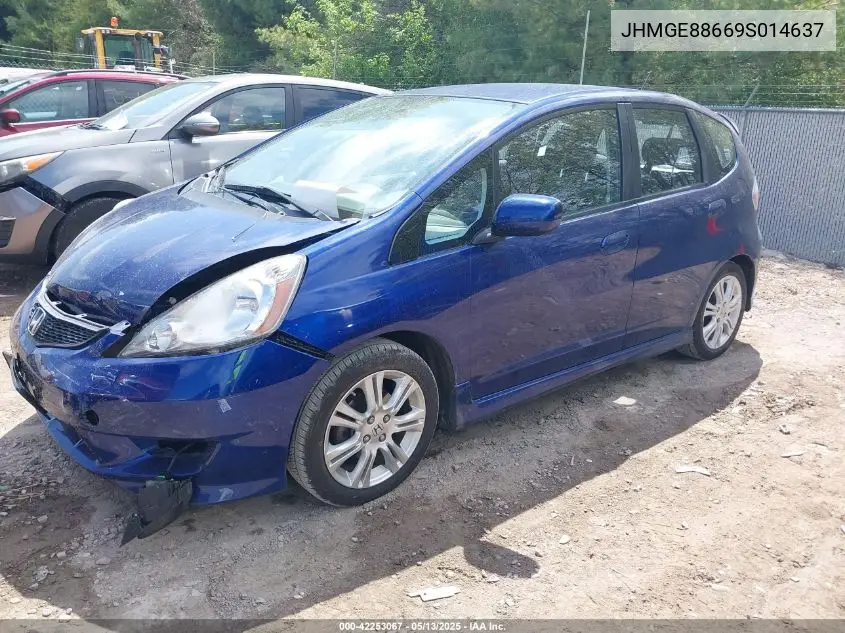 2009 Honda Fit Sport VIN: JHMGE88669S014637 Lot: 42253067