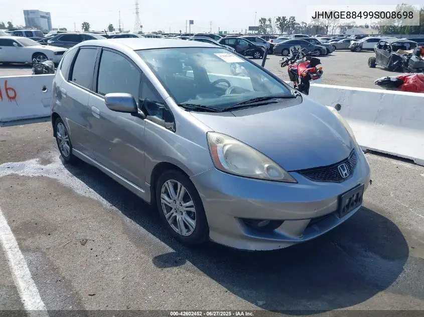 2009 Honda Fit Sport VIN: JHMGE88499S008698 Lot: 42602452