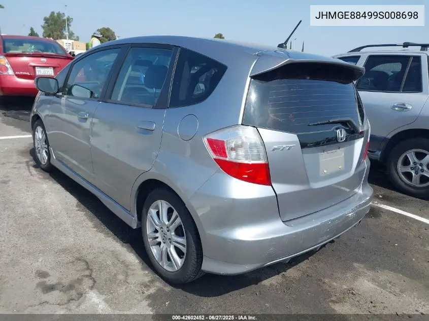 2009 Honda Fit Sport VIN: JHMGE88499S008698 Lot: 42602452