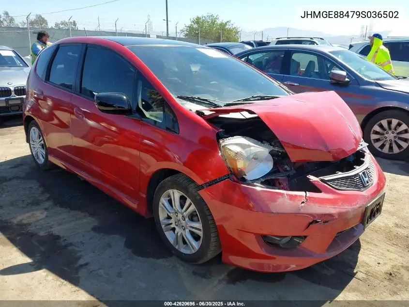2009 Honda Fit Sport VIN: JHMGE88479S036502 Lot: 42620696
