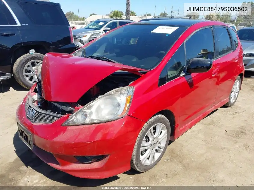 2009 Honda Fit Sport VIN: JHMGE88479S036502 Lot: 42620696