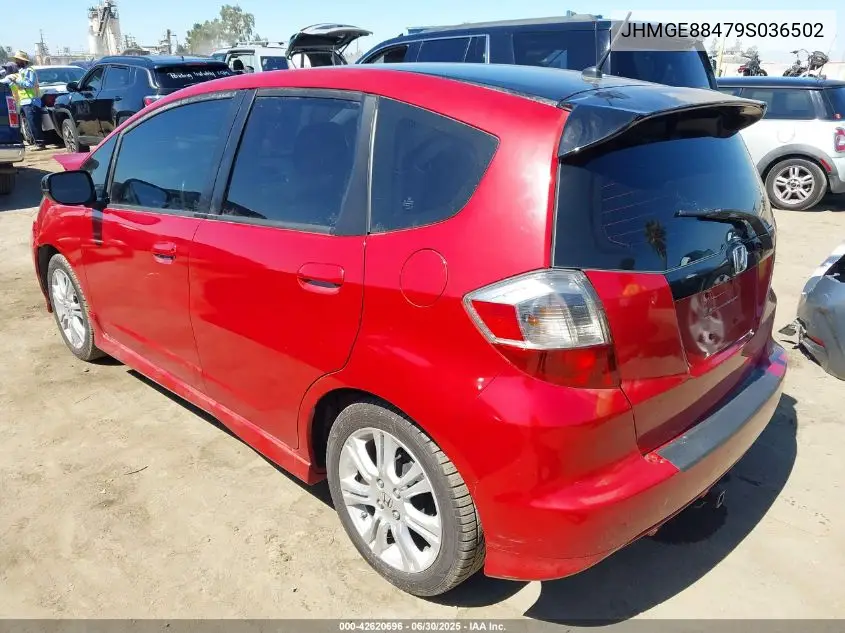 2009 Honda Fit Sport VIN: JHMGE88479S036502 Lot: 42620696