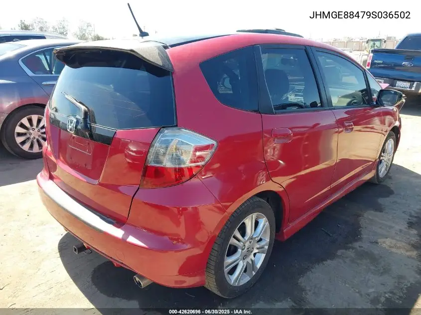 2009 Honda Fit Sport VIN: JHMGE88479S036502 Lot: 42620696