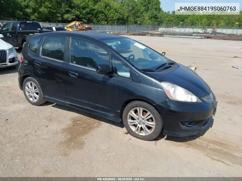 2009 Honda Fit Sport VIN: JHMGE88419S060763 Lot: 42626402