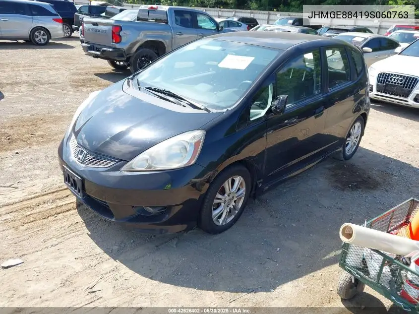 2009 Honda Fit Sport VIN: JHMGE88419S060763 Lot: 42626402