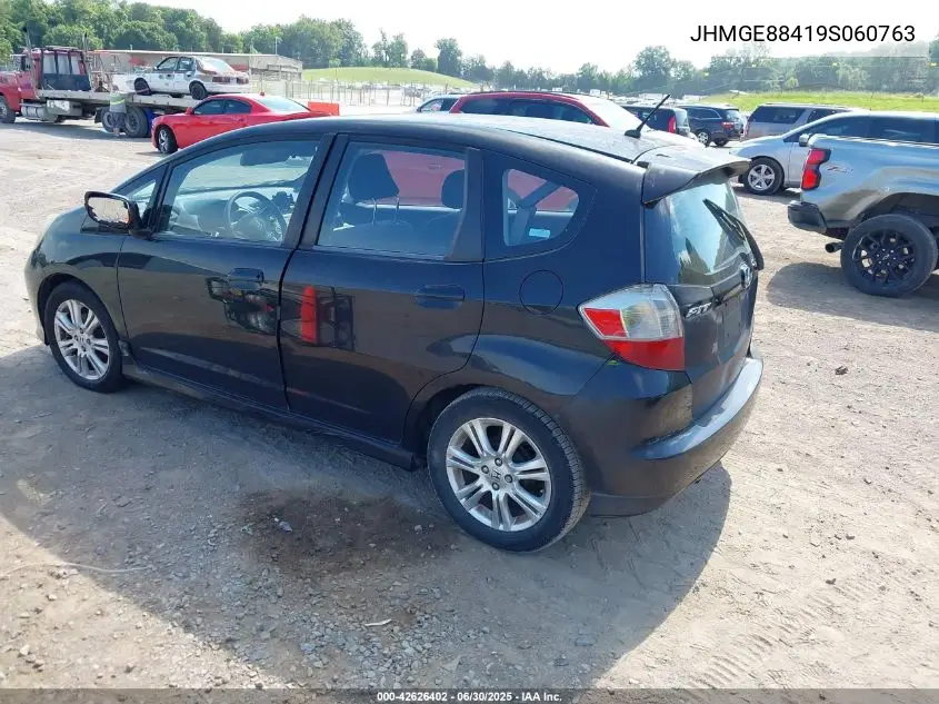 2009 Honda Fit Sport VIN: JHMGE88419S060763 Lot: 42626402
