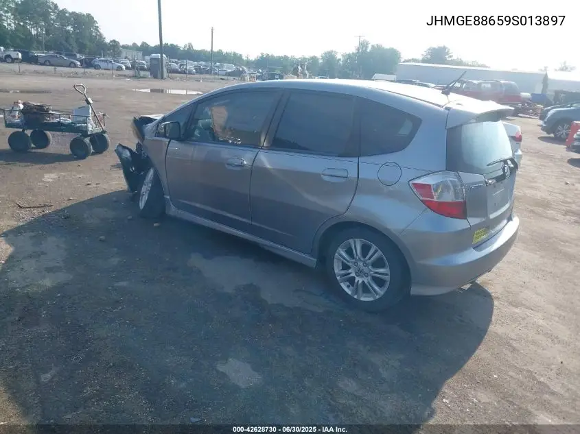 2009 Honda Fit Sport VIN: JHMGE88659S013897 Lot: 42628730