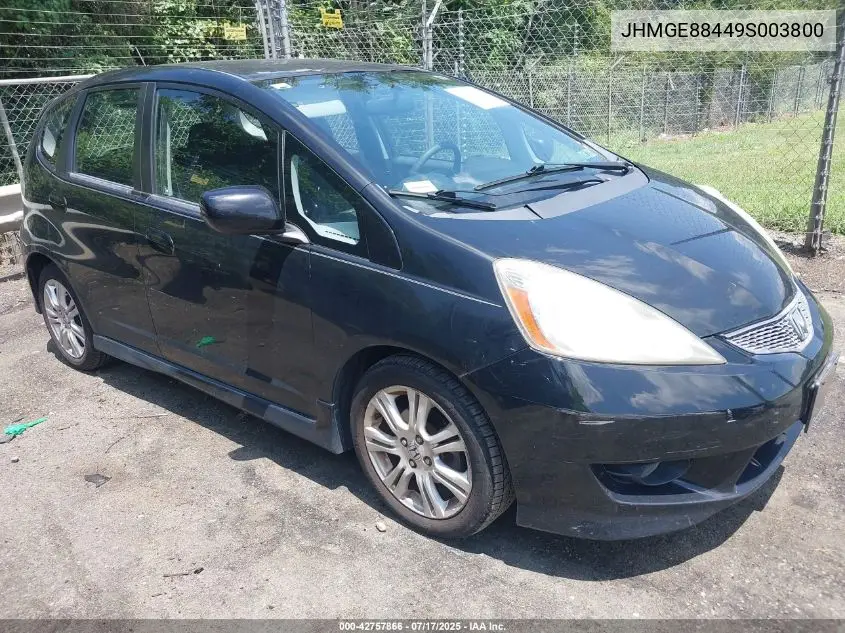 2009 Honda Fit Sport VIN: JHMGE88449S003800 Lot: 42757866