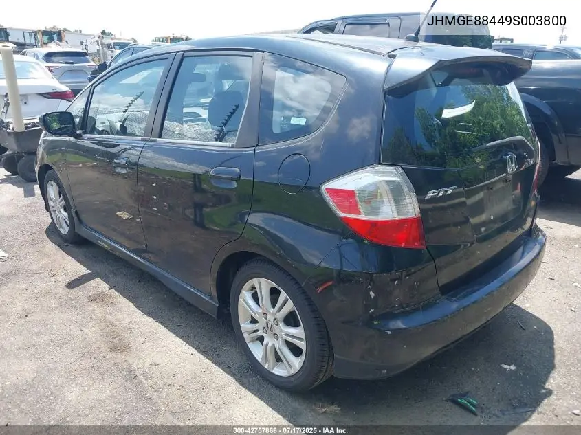 2009 Honda Fit Sport VIN: JHMGE88449S003800 Lot: 42757866